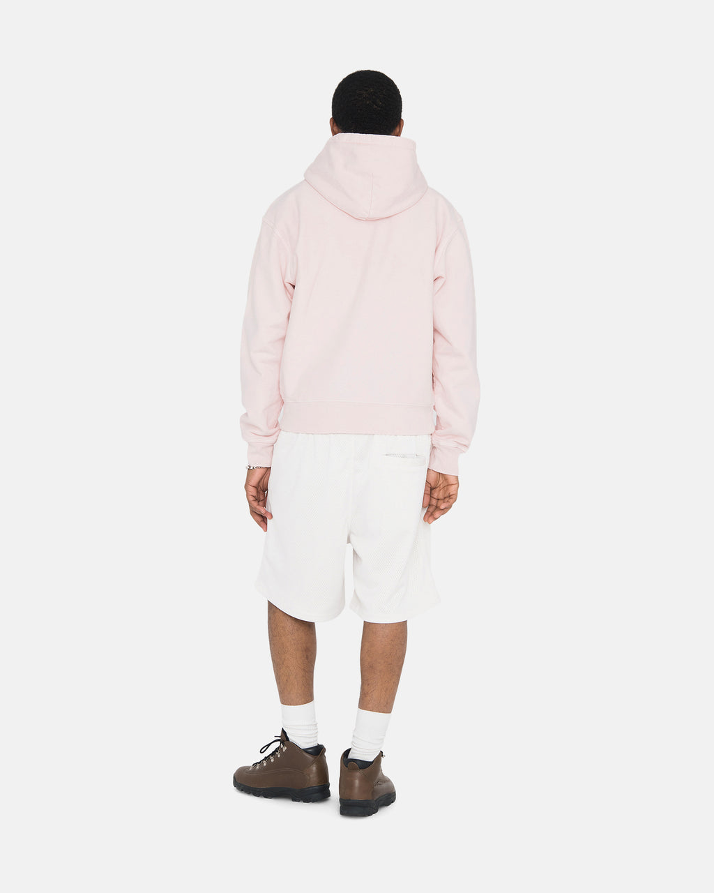 Stussy Overdyed Stock Logo Felpa con Cappuccio Rosa | 253BGPTIK