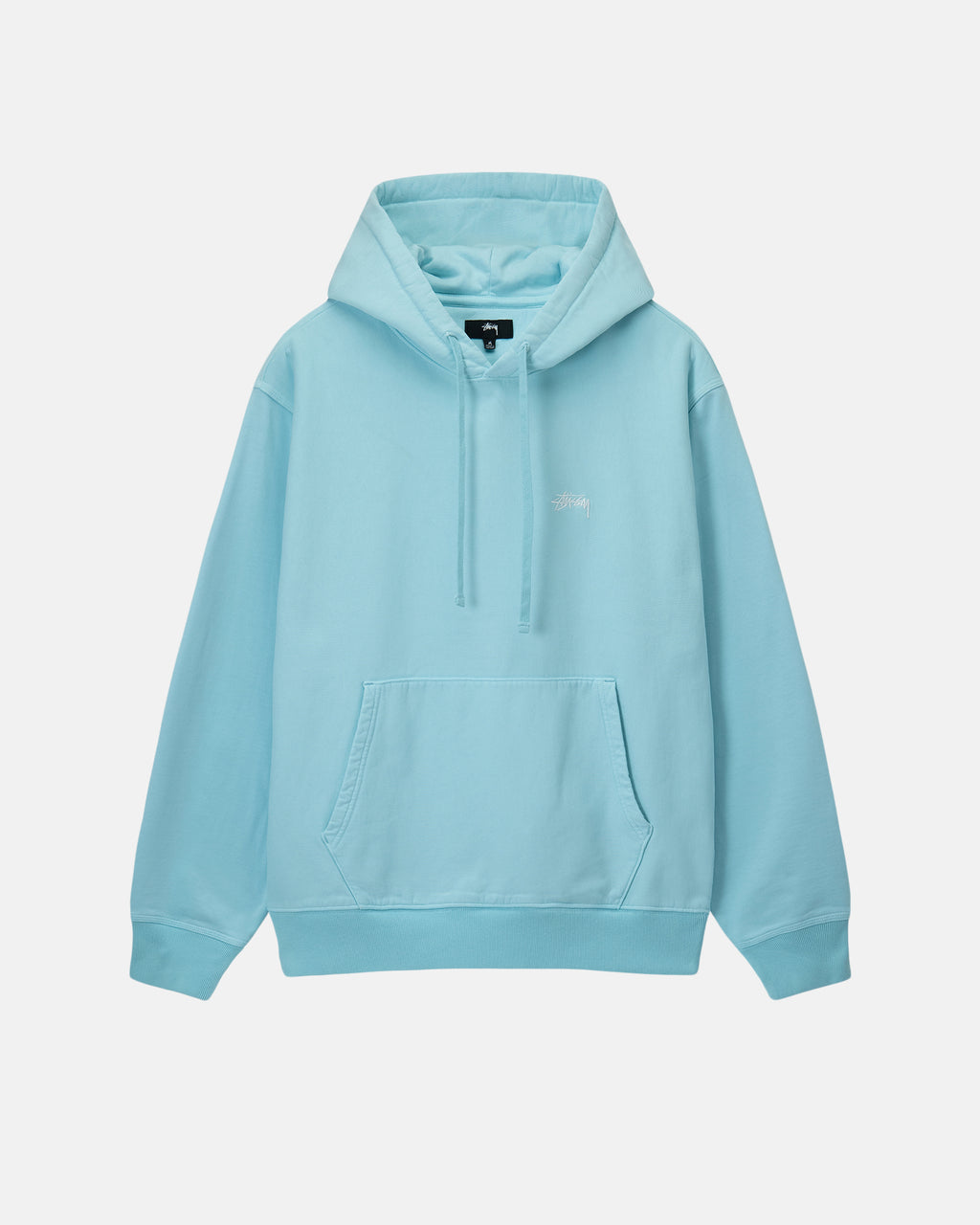 Stussy Overdyed Stock Logo Felpa con Cappuccio Blu | 369ABTUHL