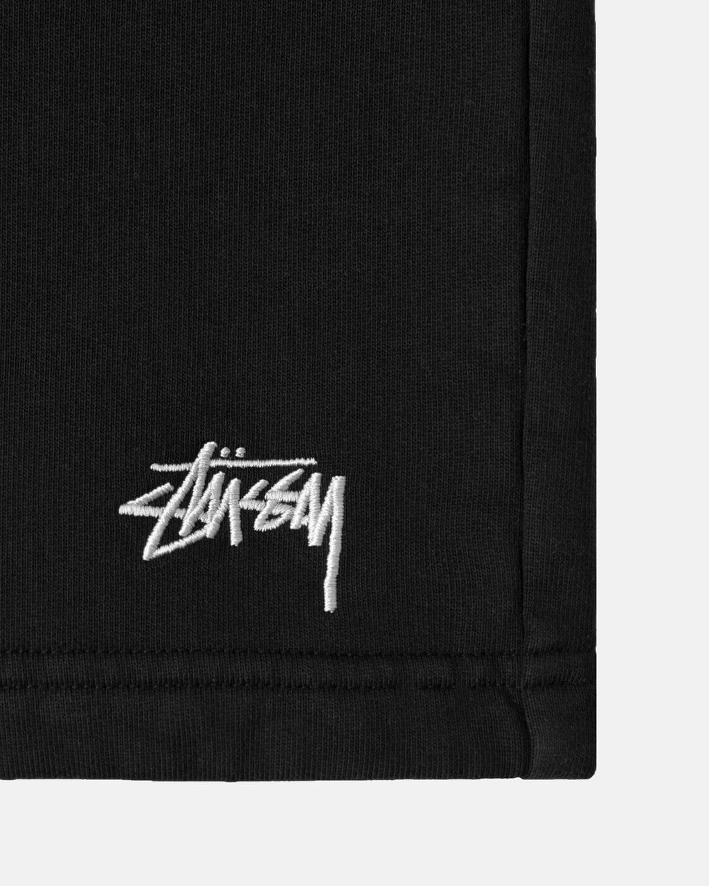 Stussy Overdyed Stock Logo Sweat Pantaloncini Nere | 012KLYBMC