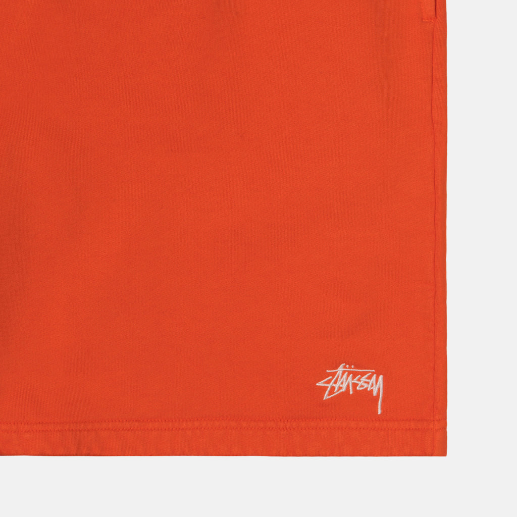 Stussy Overdyed Stock Logo Sweat Pantaloncini Arancioni | 486NMSJVX