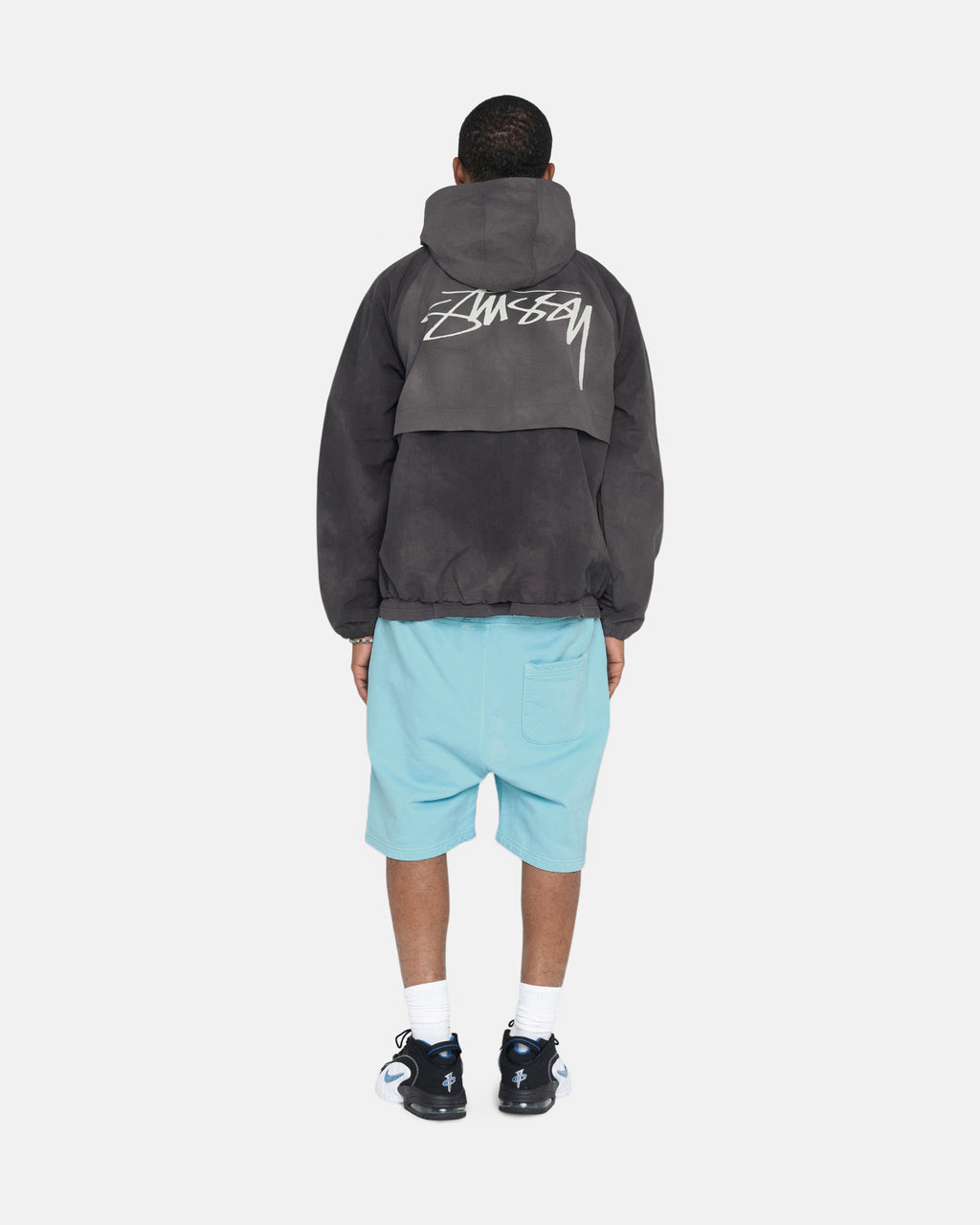 Stussy Overdyed Stock Logo Sweat Pantaloncini Blu | 643JNYKQM