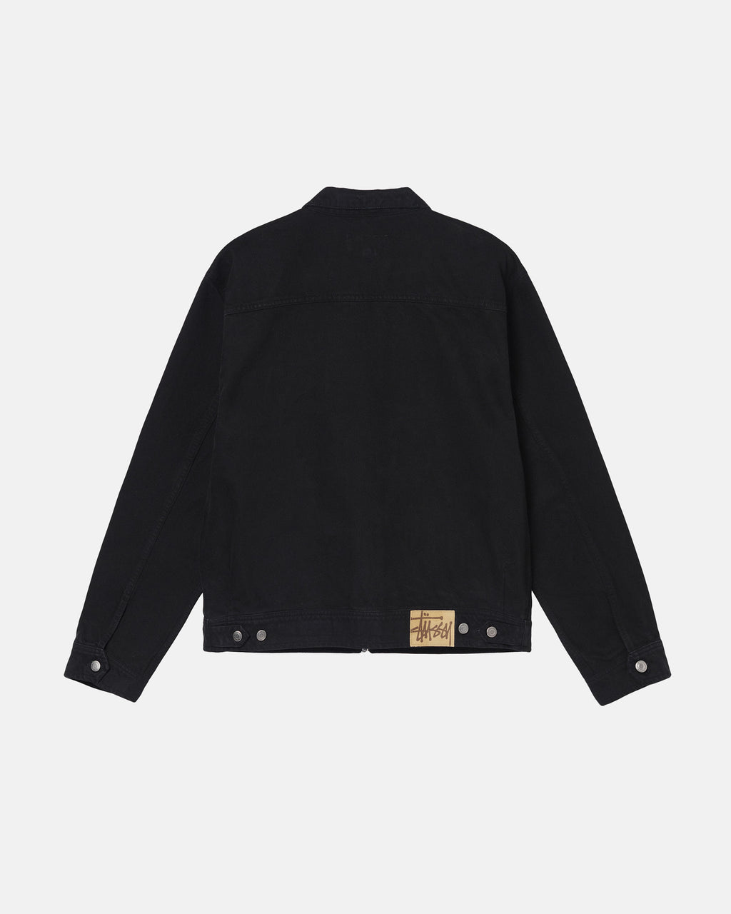 Stussy Overdyed Zip Lavoro Giacche Nere | 841VXCQGA