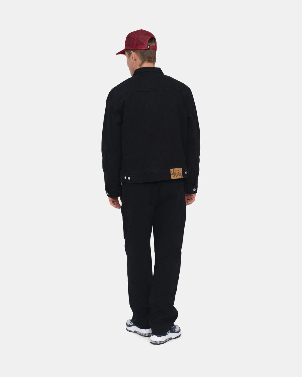 Stussy Overdyed Zip Lavoro Giacche Nere | 841VXCQGA