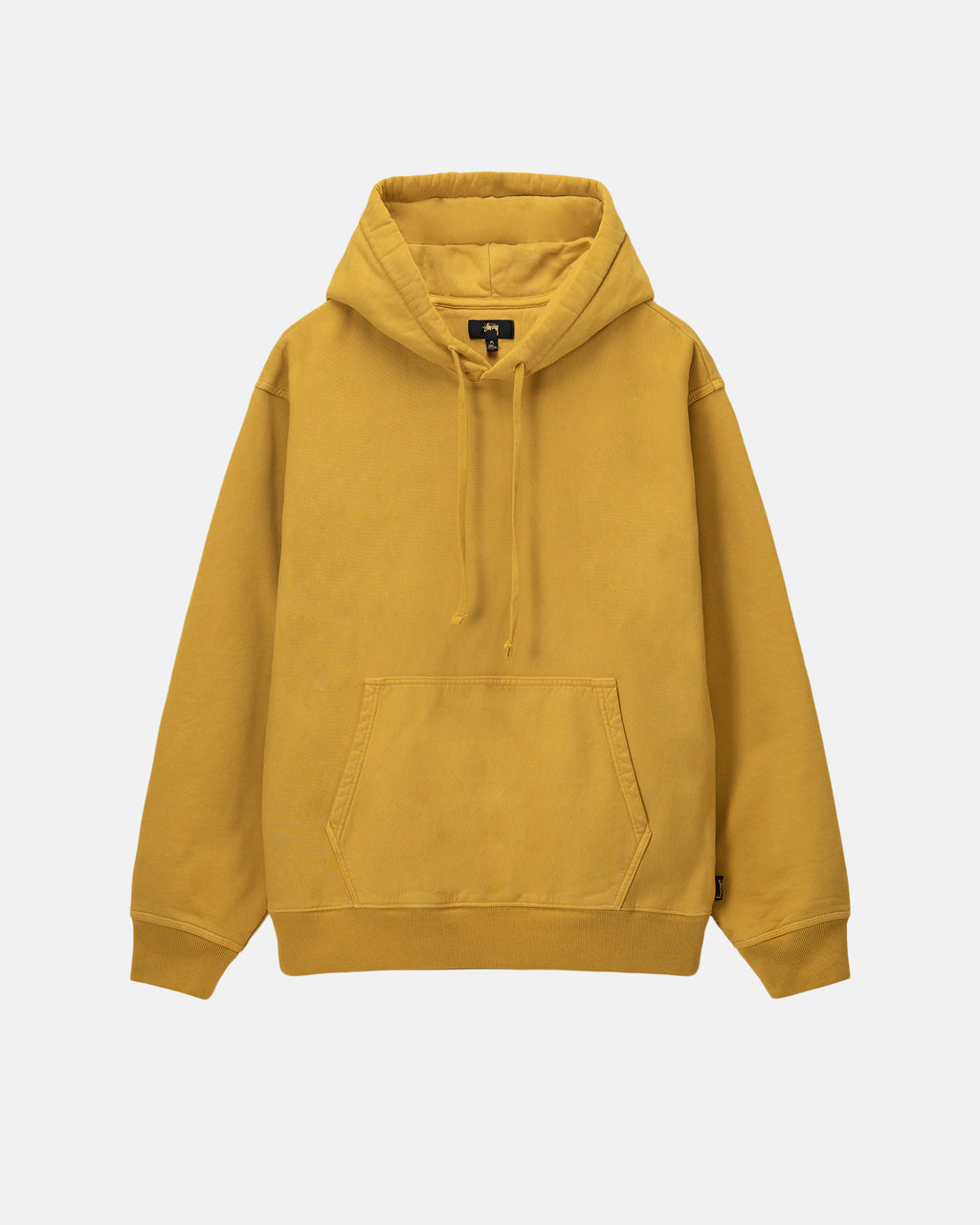 Stussy Pigment Dyed Fleece Felpa con Cappuccio Oro | 426XNLPZD