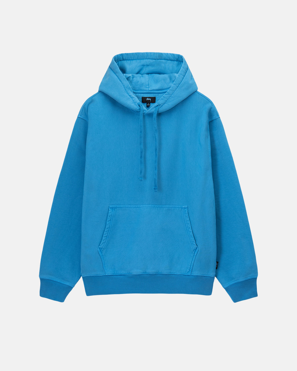 Stussy Pigment Dyed Fleece Felpa con Cappuccio Blu | 427WPCKSQ