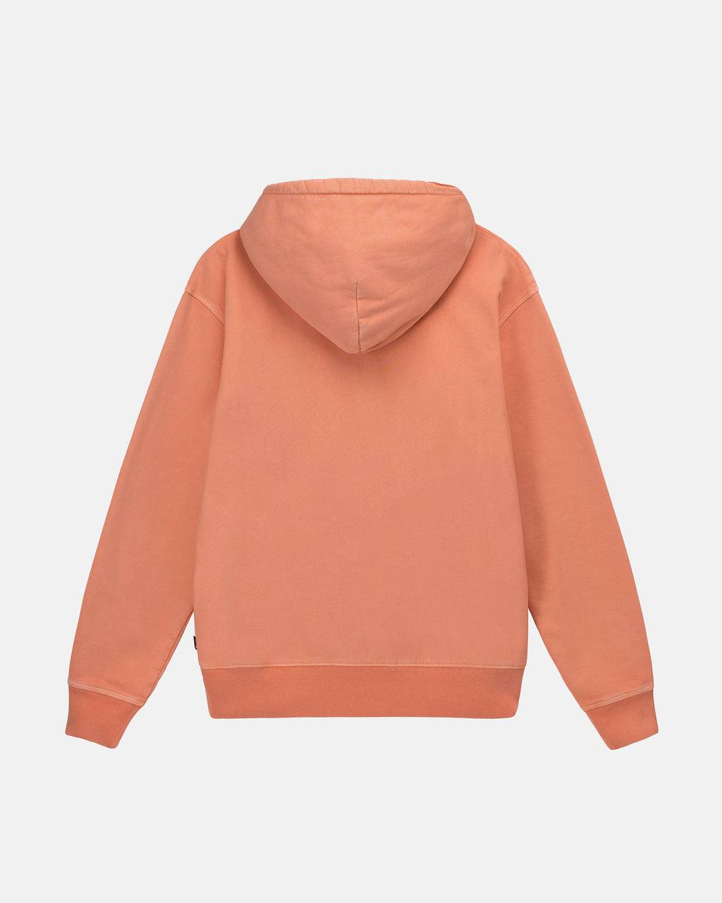 Stussy Pigment Dyed Fleece Felpa con Cappuccio Corallo | 849ORVLYF