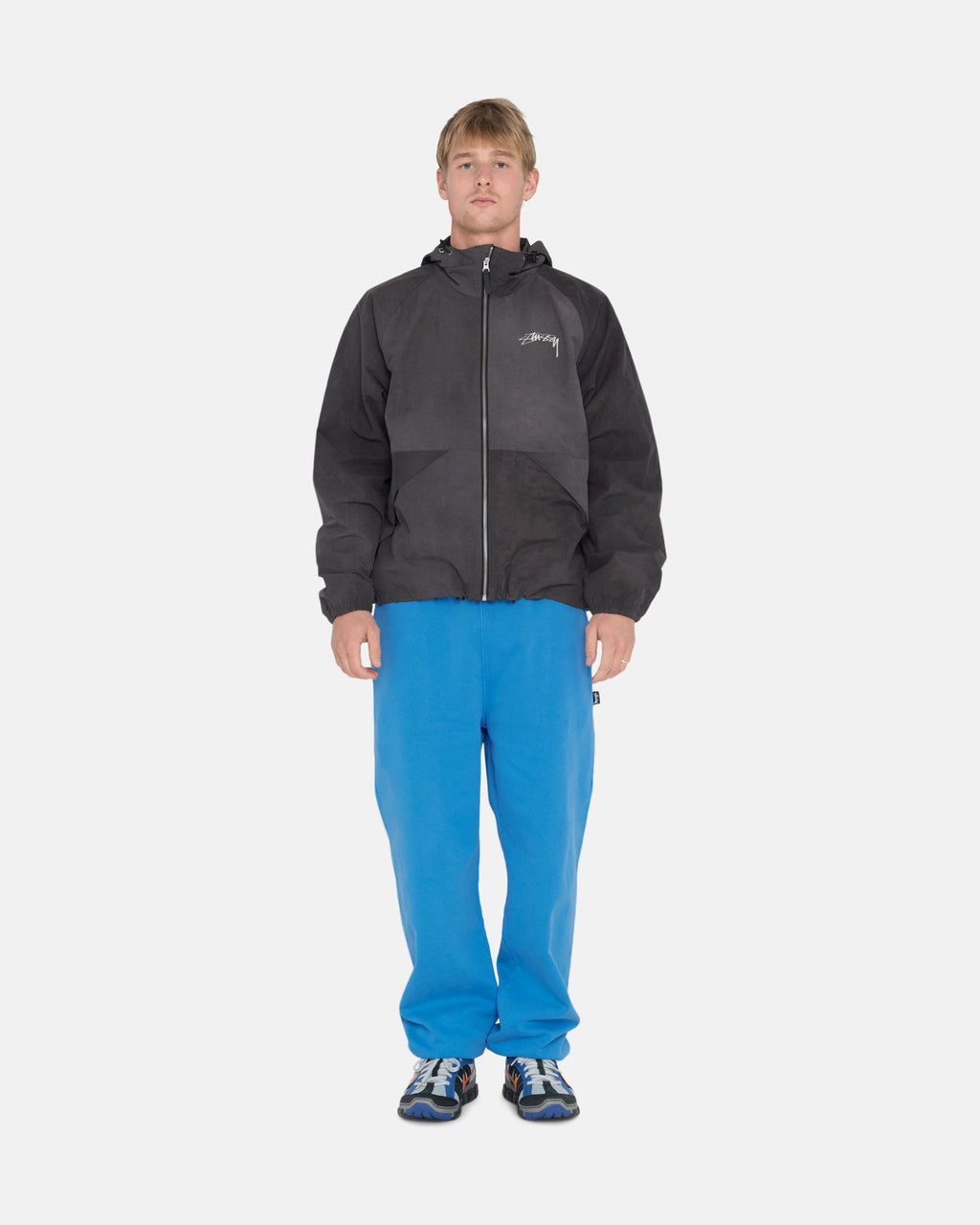 Stussy Pigment Dyed Fleece Pantaloni Blu | 413STIYXA