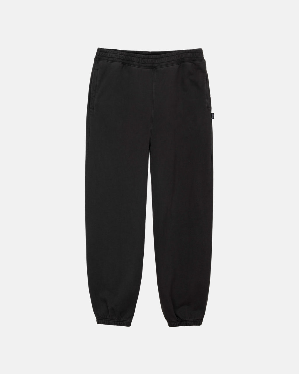 Stussy Pigment Dyed Fleece Pantaloni Nere | 478NZVYEI