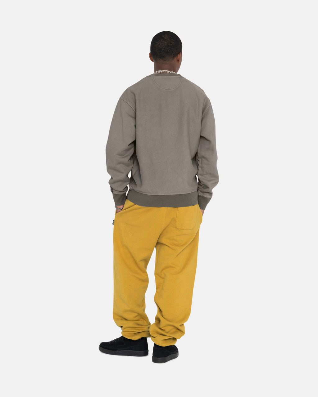 Stussy Pigment Dyed Fleece Pantaloni Oro | 386YWFTOH