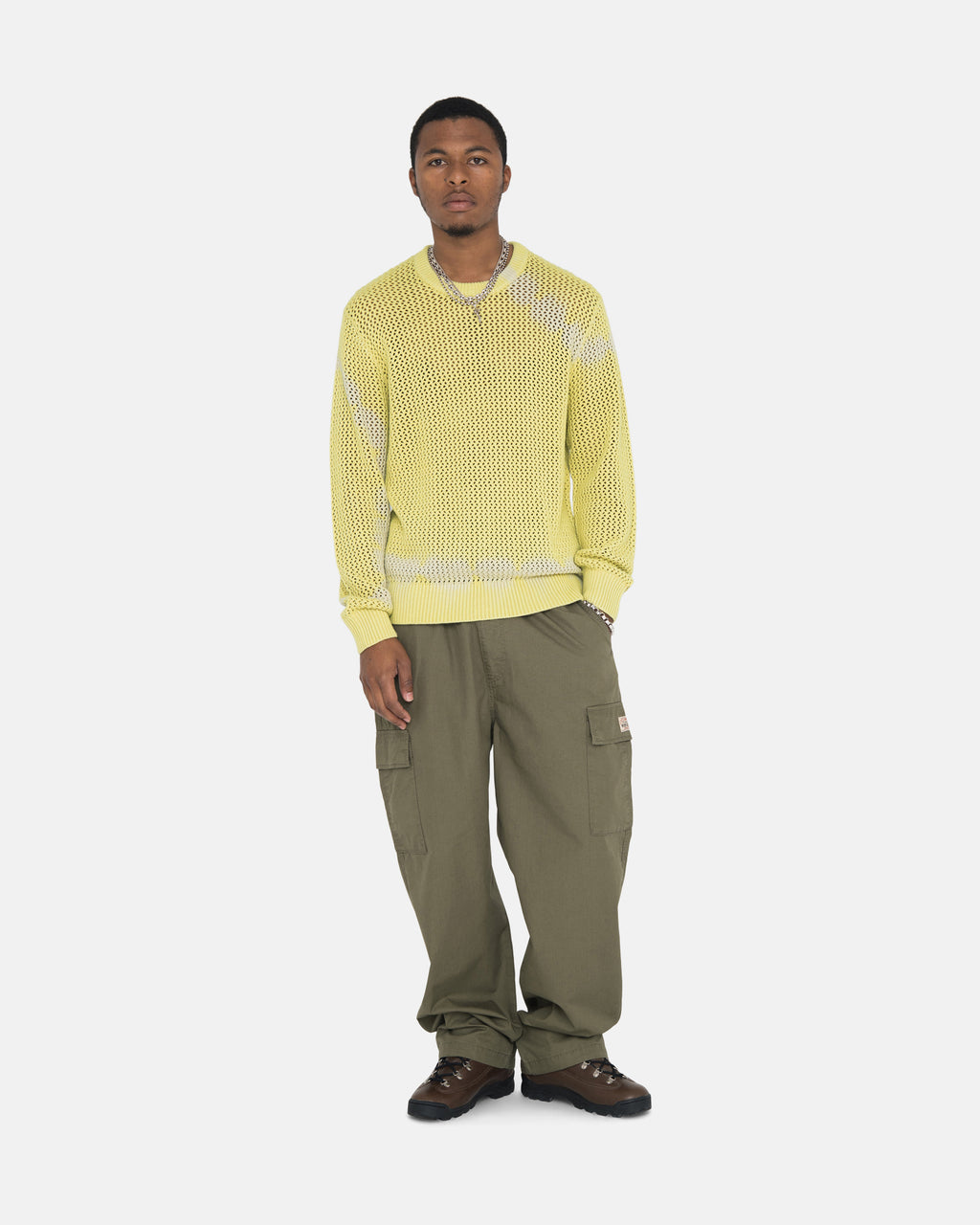 Stussy Pigment Dyed Loose Gauge Maglioni Gialle | 152OADRGL