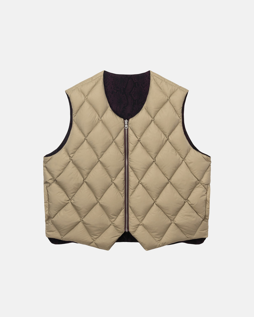 Stussy Python Reversible Gilet Bordeaux | 549GJAWHN