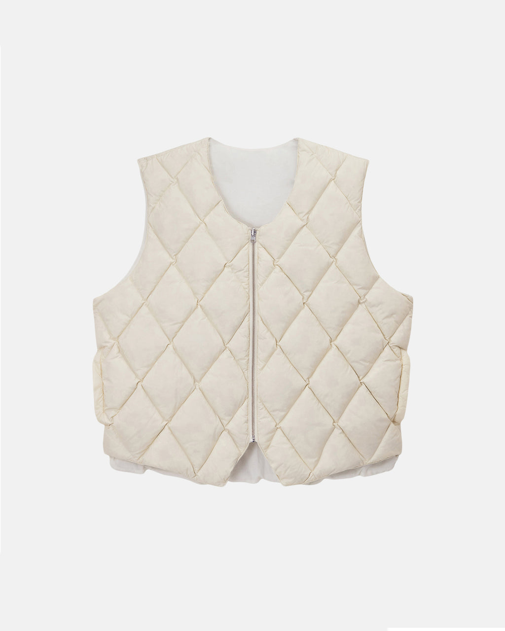 Stussy Reversible Trapuntato Gilet Crema | 537JVHPYS