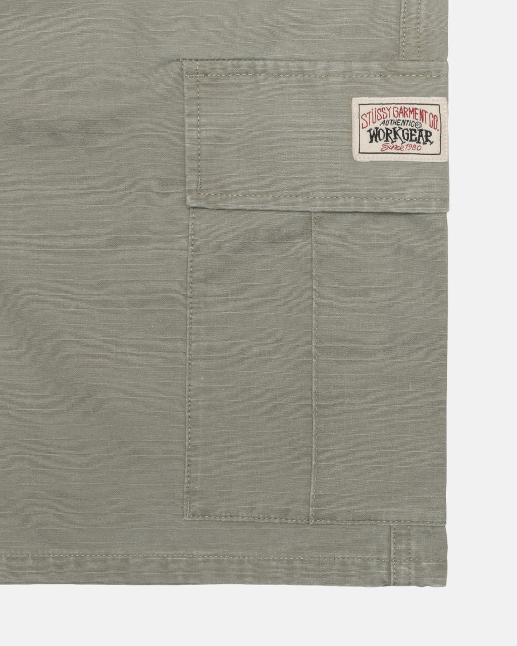 Stussy Ripstop Beach Pantaloncini Verde Oliva | 138SVUBPM