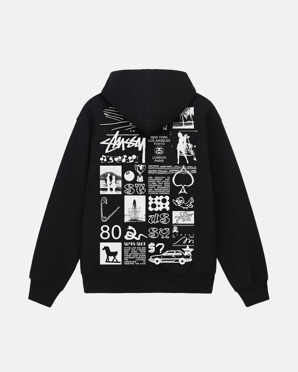 Stussy Sara Zip Felpa con Cappuccio Nere | 651QLCFPT