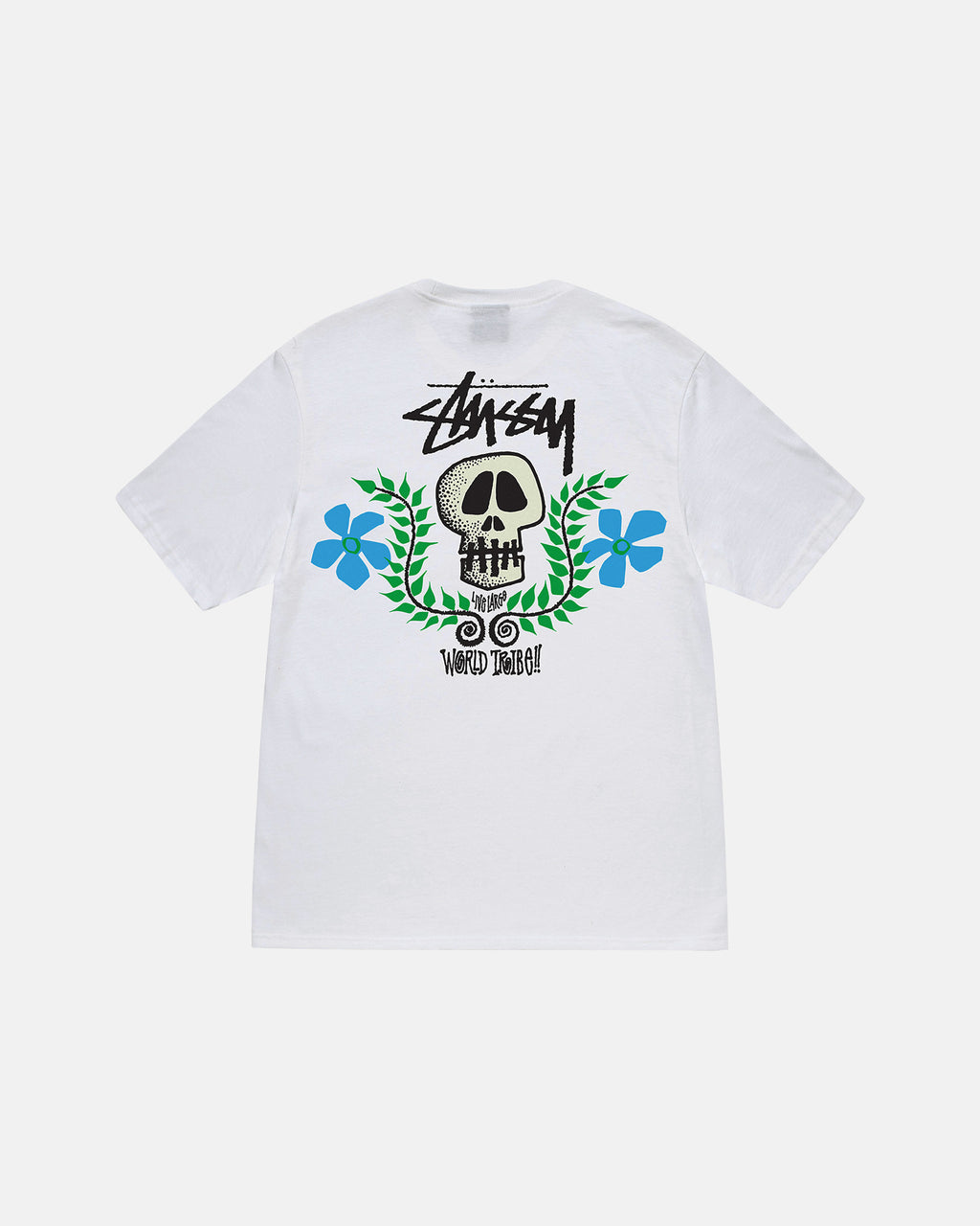 Stussy Skull Crest Magliette Running Bianche | 324PDMABJ