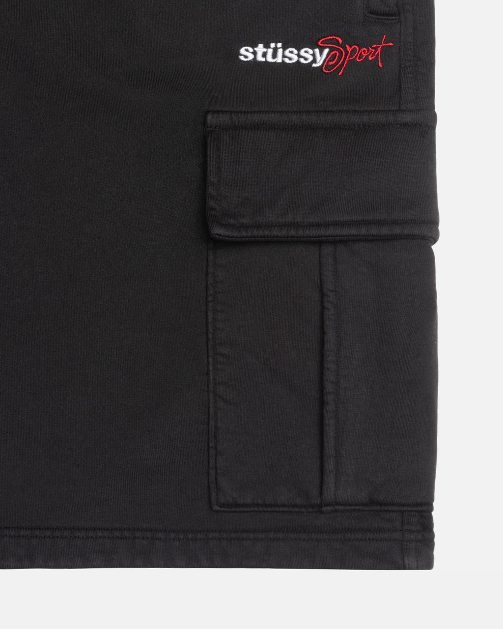 Stussy Sportive Fleece Pantaloncini Nere | 073OLMAUI