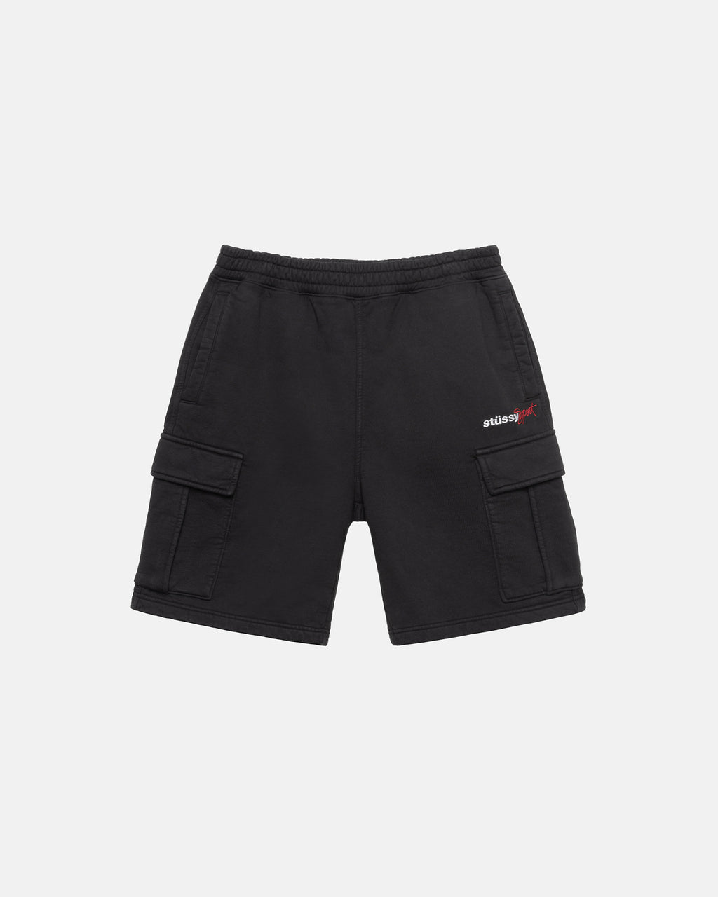 Stussy Sportive Fleece Pantaloncini Nere | 073OLMAUI