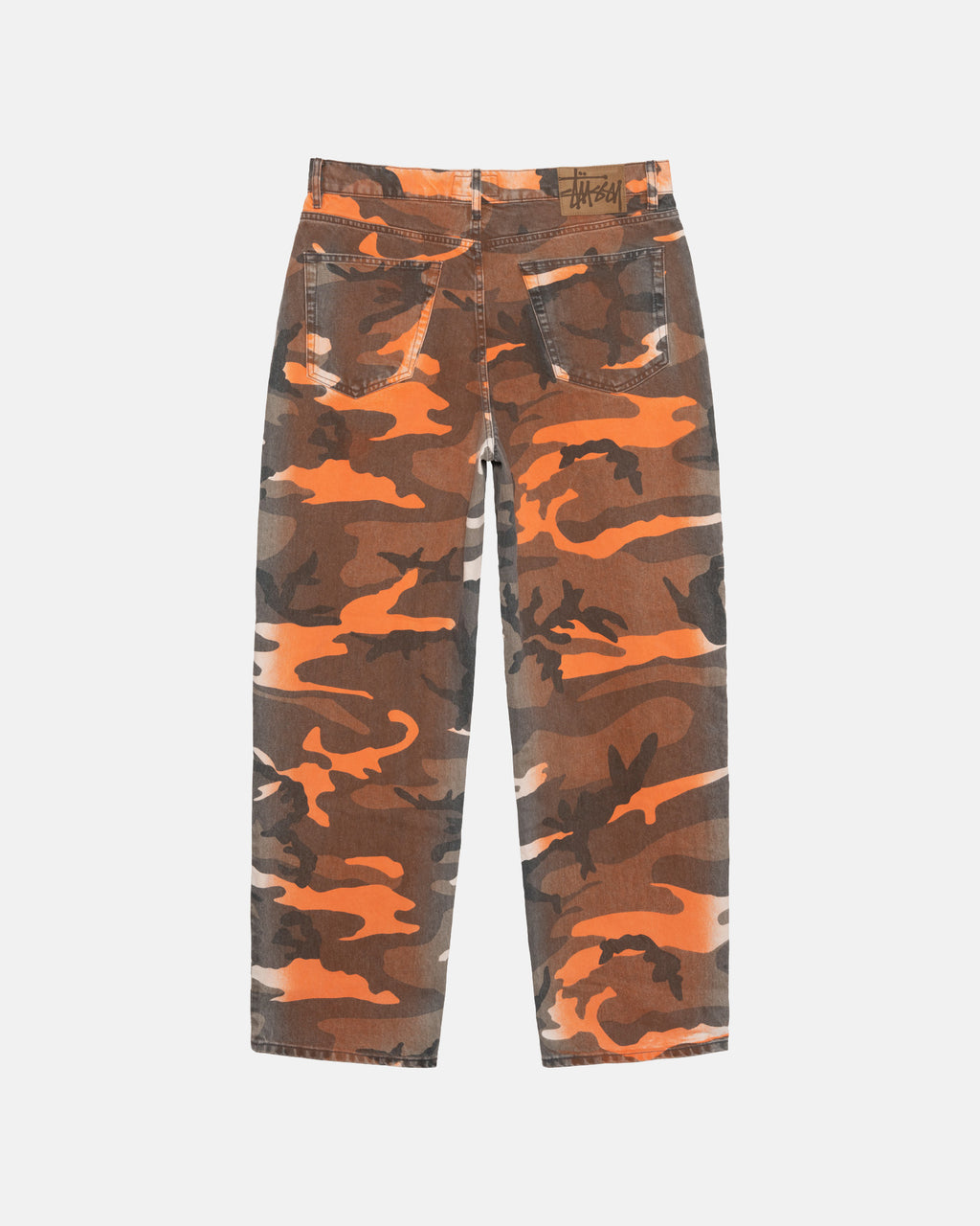 Stussy Spray Dye Big Ol' Jeans Arancioni Camouflage | 970SALECY