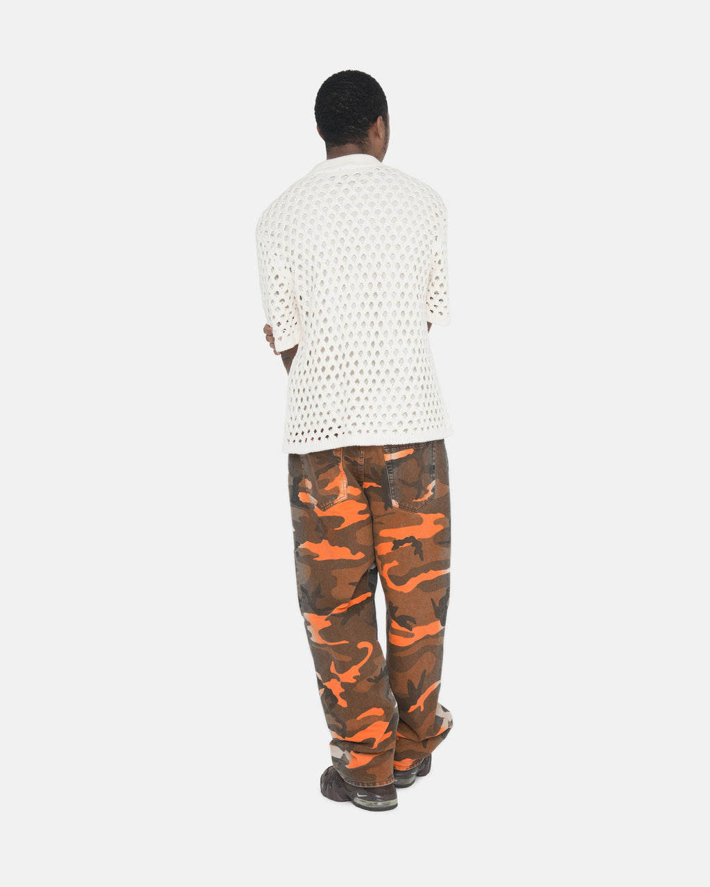 Stussy Spray Dye Big Ol' Jeans Arancioni Camouflage | 970SALECY