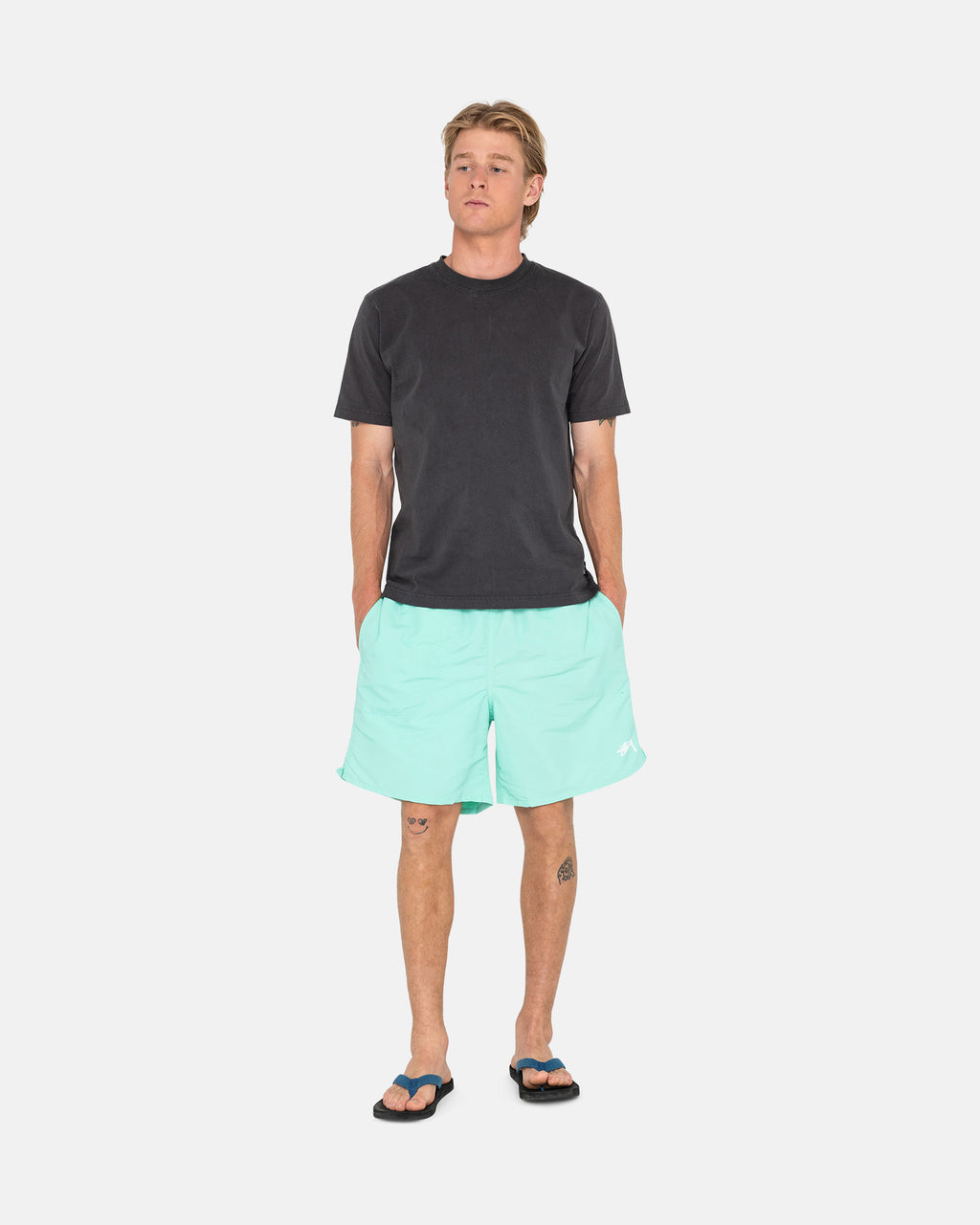 Stussy Stock Acqua Pantaloncini Verde Acqua Chiaro | 391MRNIOT