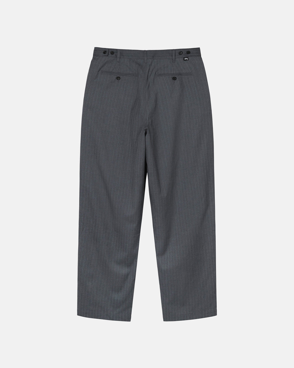 Stussy Stripe Volume A Pieghe Pantaloni Grigie | 280QOYTKC