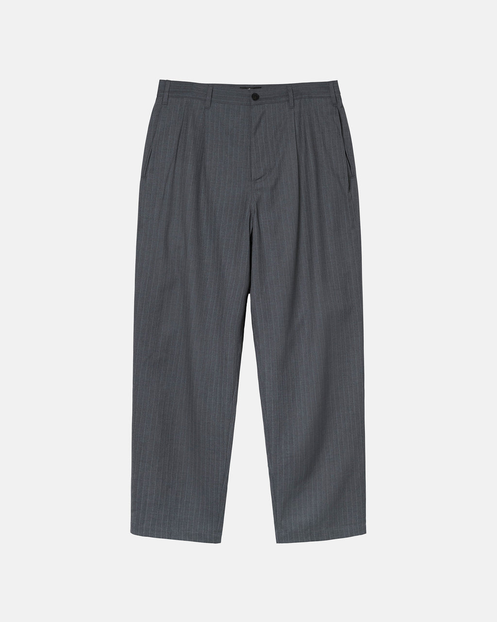 Stussy Stripe Volume A Pieghe Pantaloni Grigie | 280QOYTKC