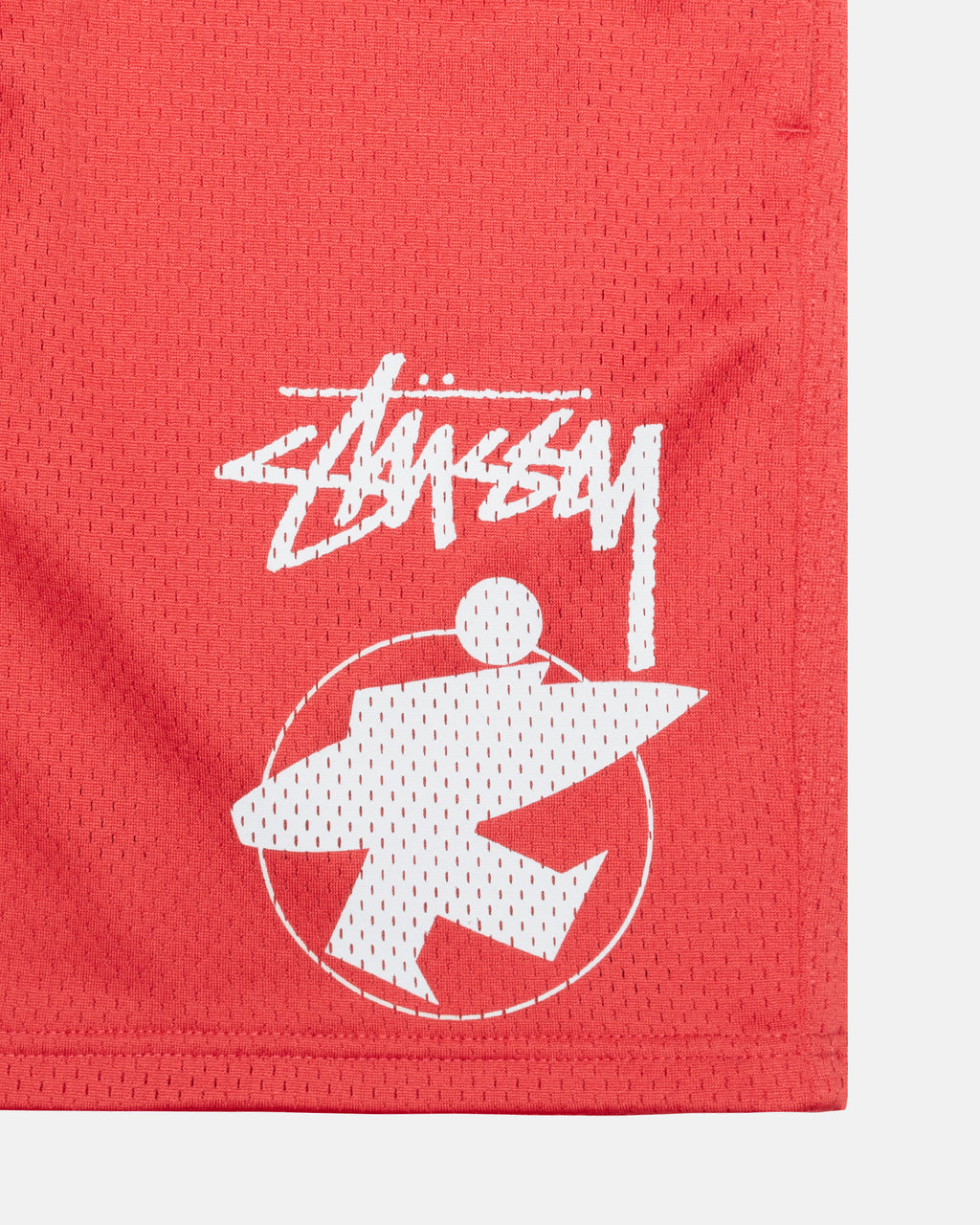 Stussy Surfman Mesh Pantaloncini Rosse | 498KCVYSO