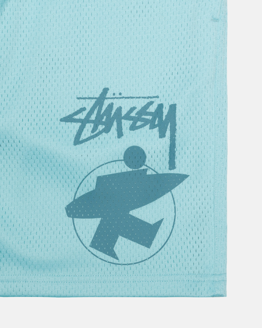 Stussy Surfman Mesh Pantaloncini Verde Acqua Chiaro | 410TPNSGL