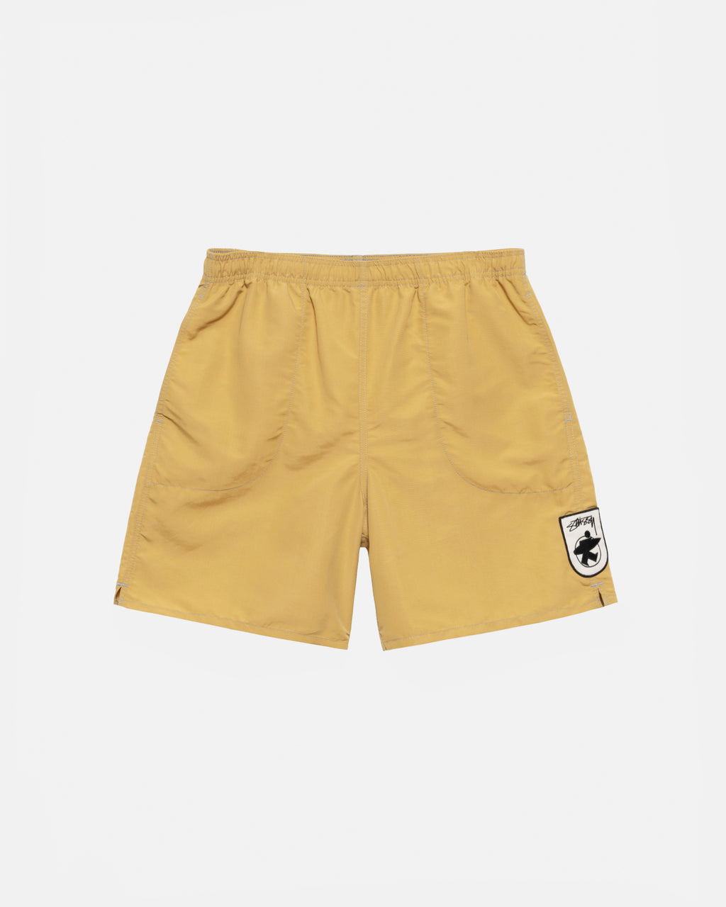 Stussy Surfman Patch Acqua Pantaloncini Sulphur | 372TPKHNW