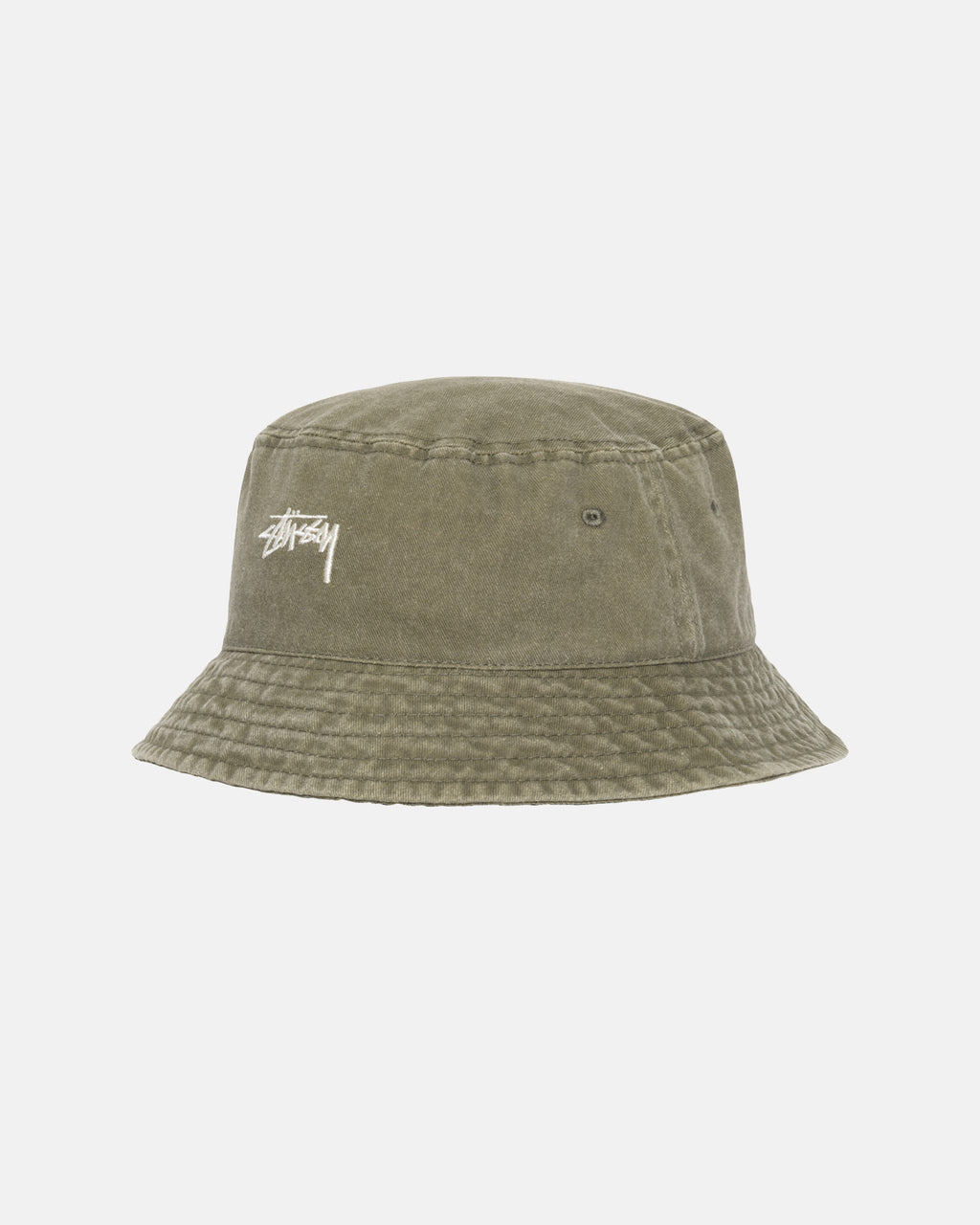 Stussy Washed Stock Bucket Cappelli Verde Oliva | 413QJACTX