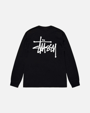 Stussy Basic Ls Magliette Running Nere | 053YZNQAR