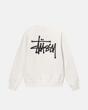 Stussy Basic Pigment Dyed Crew Pantaloncini Beige | 764FWTBAY