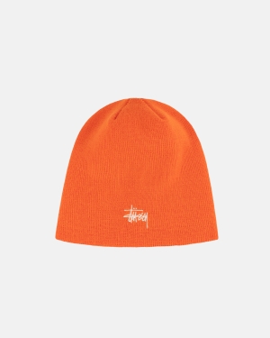 Stussy Basic Skullcap Beanie Berretti Arancioni | 305XOCDEQ