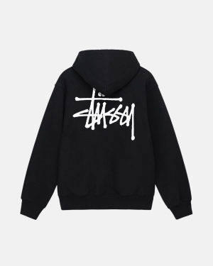 Stussy Basic Stüssy Felpa con Cappuccio Nere | 307GQXAOS