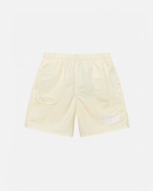 Stussy Big Basic Acqua Pantaloncini Crema | 208GRNETM