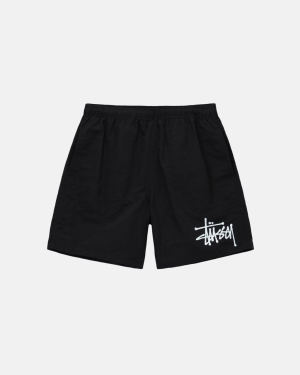 Stussy Big Basic Acqua Pantaloncini Nere | 148YPSQGC