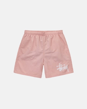 Stussy Big Basic Acqua Pantaloncini Rosa | 706CKQJOV