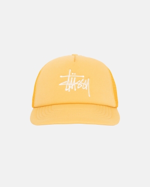 Stussy Big Basic Trucker Berretti Oro | 652TGIWOU