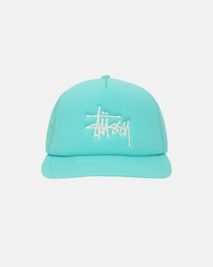 Stussy Big Basic Trucker Berretti Verde Acqua | 539UDFPHN