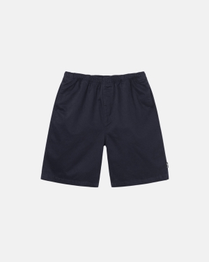 Stussy Brushed Beach Pantaloncini Blu Marino | 723EQIHLJ