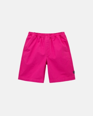 Stussy Brushed Beach Pantaloncini Rosa | 574KHIYWC