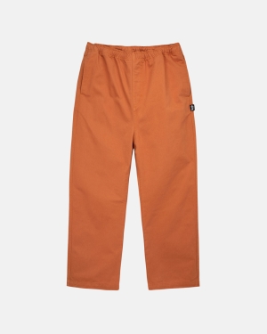 Stussy Brushed Beach Pantaloni Rosse | 612VIRHGO