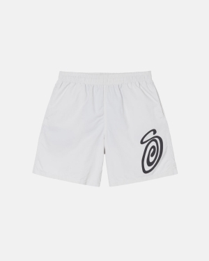 Stussy Curly S Acqua Pantaloncini Beige | 854FDQJYV