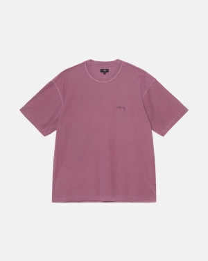 Stussy Lazy Magliette Running Viola | 854SXRCOE