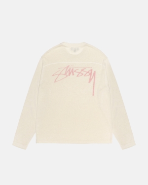 Stussy Leggere Football Crew Maglioni Beige | 194KNDSIL