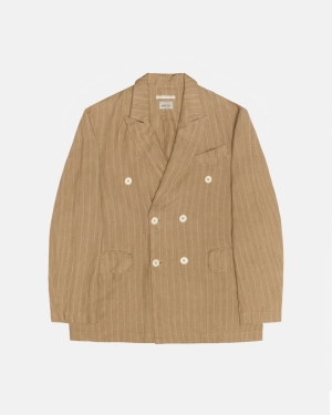 Stussy Our Legacy Lavoro Shop Unconstructed Blazer Marroni Beige | 638MTLPYB