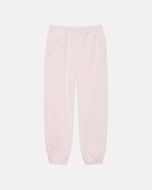 Stussy Overdyed Stock Logo Pantaloni Tuta Rosa | 489CPIFHR