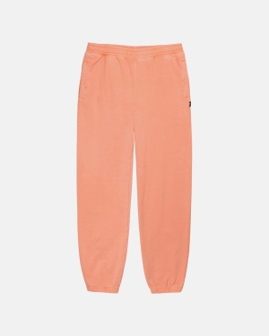 Stussy Pigment Dyed Fleece Pantaloni Corallo | 768QNACTE