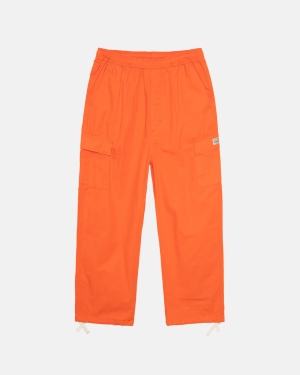 Stussy Ripstop Beach Pantaloni Arancioni | 431ZYKGCJ