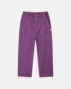 Stussy Ripstop Beach Pantaloni Viola | 651RBOKJA